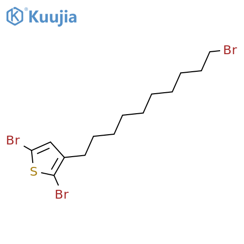 Thiophene, 2,5-dibromo-3-(10-bromodecyl)- structure