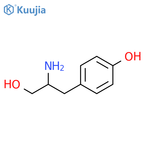 4-(2S)-2-amino-3-hydroxypropylphenol structure