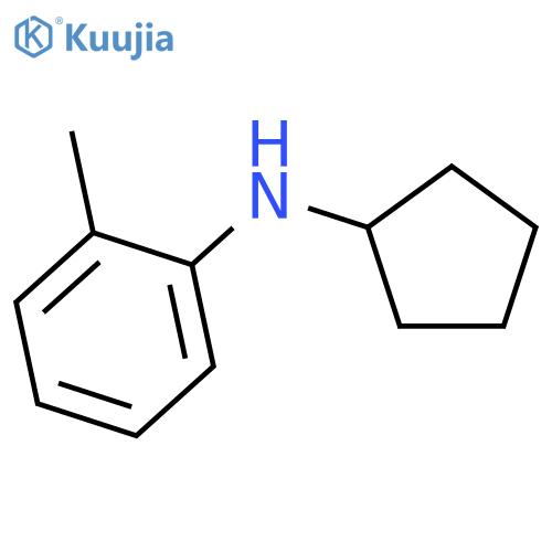 N-cyclopentyl-2-methylaniline structure