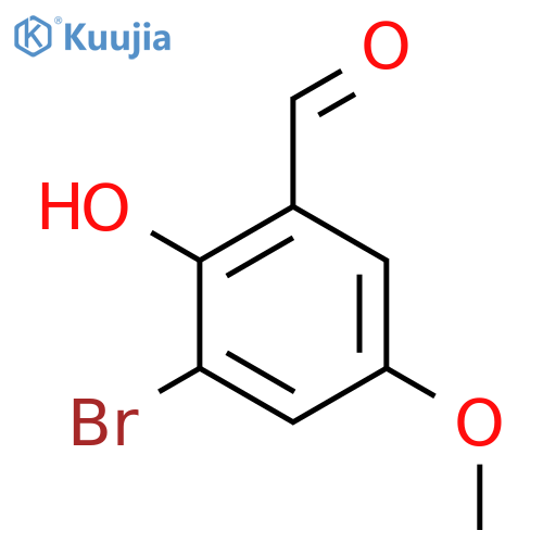 3-Bromo-2-hydroxy-5-methoxybenzaldehyde structure