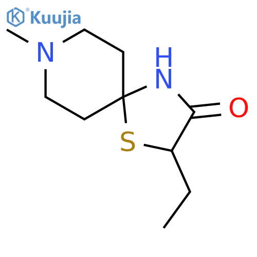 (2S)-2-Ethyl-8-methyl-1-thia-4,8-diazaspiro4,5decan-3-one structure