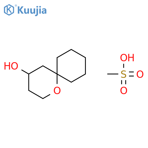 1-oxaspiro[5.5]undecan-4-yl methanesulfonate structure