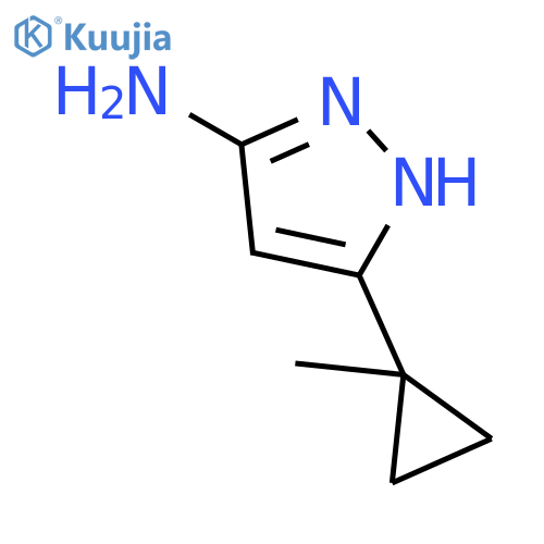 3-(1-methylcyclopropyl)-1H-pyrazol-5-amine structure