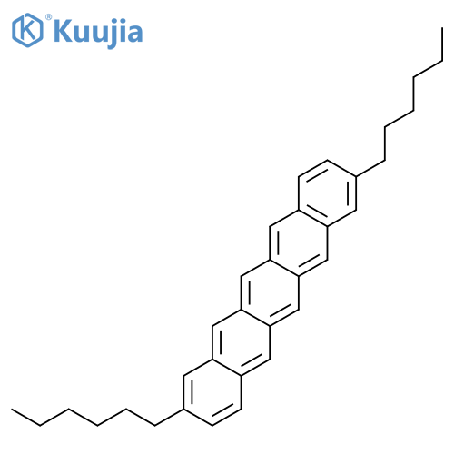 2,9-Dihexylpentacene structure