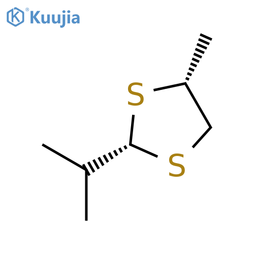 1,3-Dithiolane,4-methyl-2-(1-methylethyl)-,cis-(9CI) structure