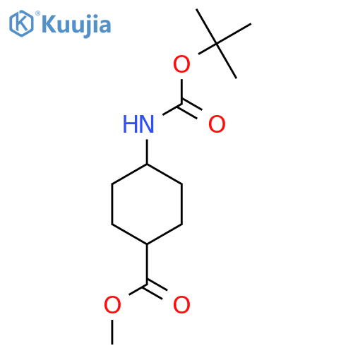 Methyl cis-4-(boc-amino)cyclohexanecarboxylate structure