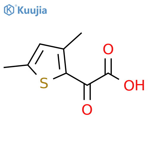 2-Thiopheneacetic acid, 3,5-dimethyl-α-oxo- structure