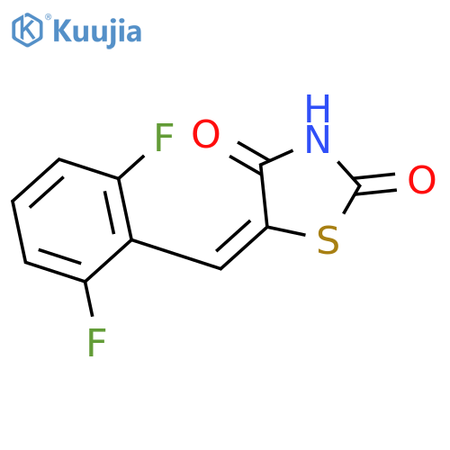 2,4-Thiazolidinedione, 5-[(2,6-difluorophenyl)methylene]- structure