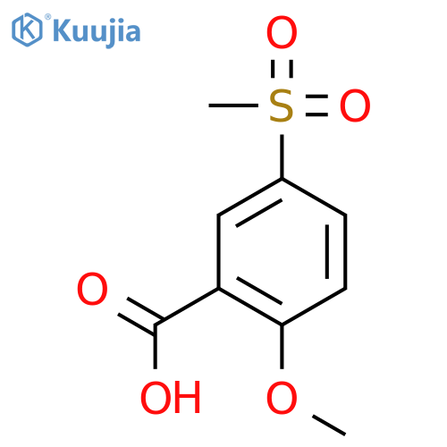 2-Methoxy-5-(methylsulfonyl)benzoic acid structure