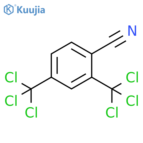 Benzonitrile, 2,4-bis(trichloromethyl)- structure