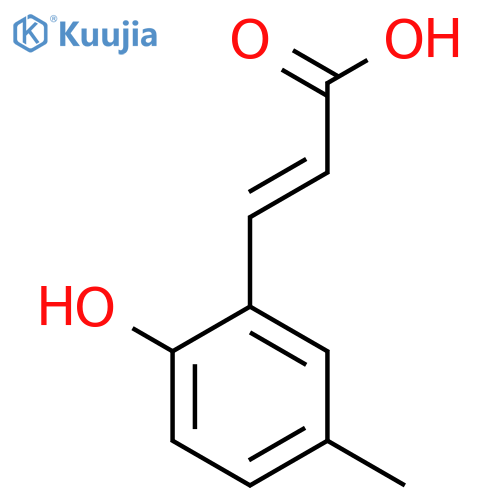 2-Hydroxy-5-methylcinnamic acid structure