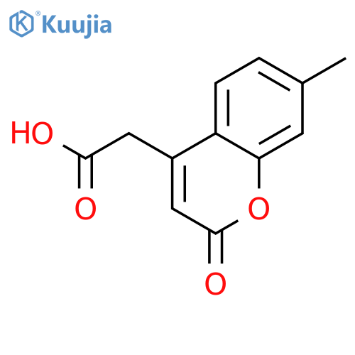 2-(7-Methyl-2-oxo-2H-chromen-4-yl)acetic acid structure