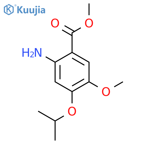 Methyl 2-amino-4-isopropoxy-5-methoxybenzoate structure