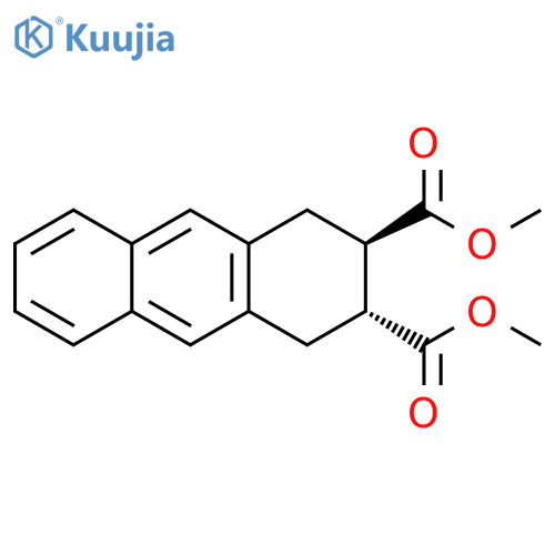 2,3-Anthracenedicarboxylic acid, 1,2,3,4-tetrahydro-, dimethyl ester, (2R,3R)-rel- (9CI) structure