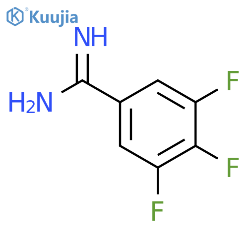 3,4,5-trifluorobenzene-1-carboximidamide structure