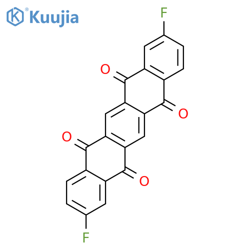 5,7,12,14-Pentacenetetrone, 2,9-difluoro- structure