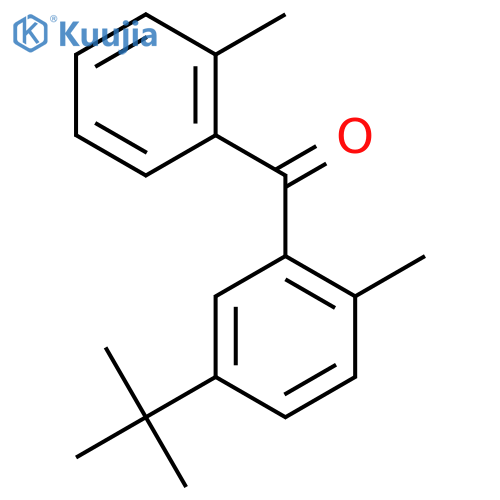2,2'-Dimethyl-5-tert-butylbenzophenone structure