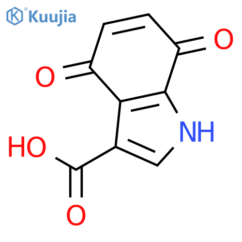 4,7-dihydro-4,7-dioxo-1H-Indole-3-carboxylic acid structure