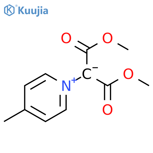 Pyridinium, 4-methyl-, 2-methoxy-1-(methoxycarbonyl)-2-oxoethylide structure