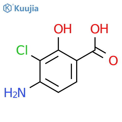 4-amino-3-chloro-2-hydroxybenzoic acid structure