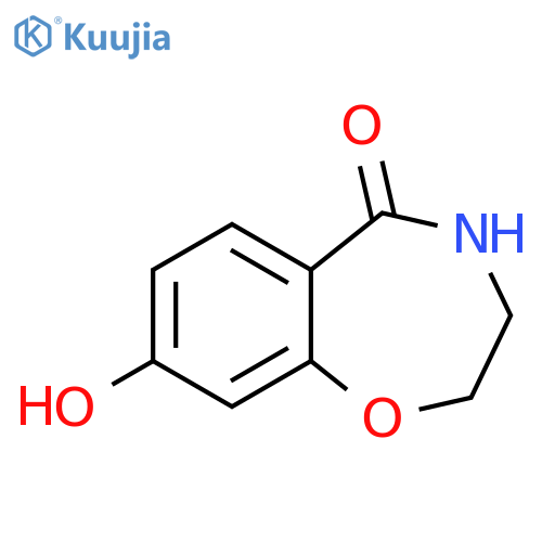 1,4-Benzoxazepin-5(2H)-one, 3,4-dihydro-8-hydroxy- structure