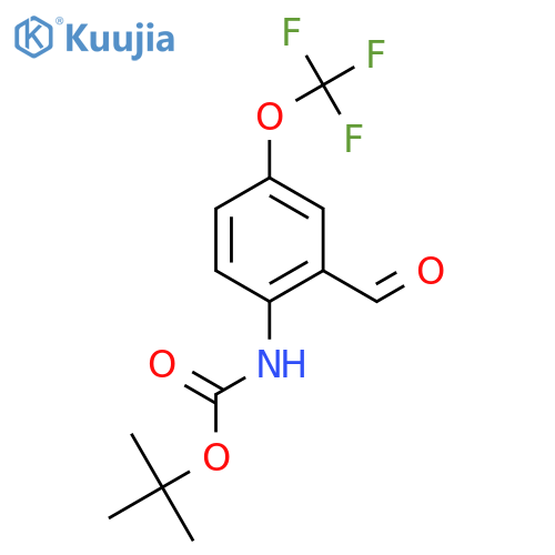 tert-Butyl 2-Formyl-4-(trifluoromethoxy)phenylcarbamate structure
