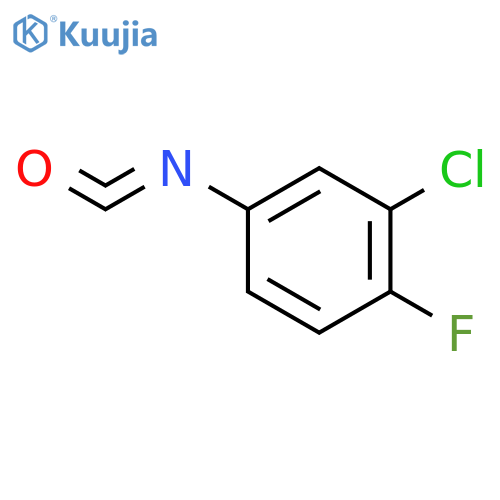 3-Chloro-4-fluorophenyl isocyanate structure
