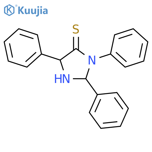 4-Imidazolidinethione, 2,3,5-triphenyl- structure