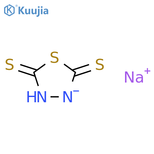 1,3,4-Thiadiazolidine-2,5-dithione,sodium salt (1:1) structure