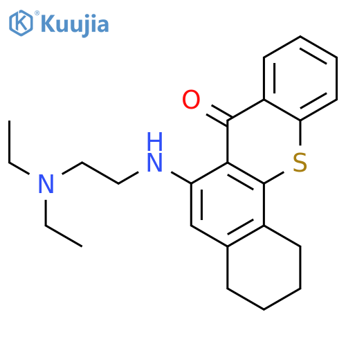7H-Benzo[c]thioxanthen-7-one,6-[[2-(diethylamino)ethyl]amino]-1,2,3,4-tetrahydro- structure