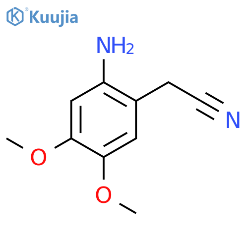 2-(2-Amino-4,5-dimethoxyphenyl)acetonitrile structure