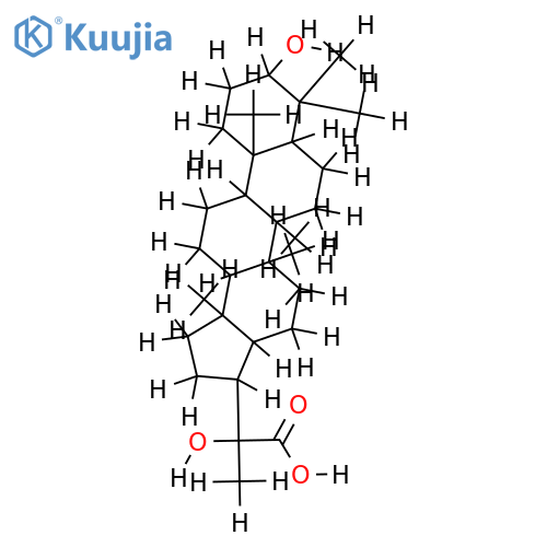 3, 22-Dihydroxy-29-hopanoic acid structure