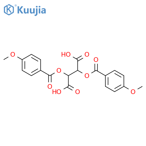 (2R,3R)-2,3-bis(4-methoxybenzoyloxy)butanedioic acid structure