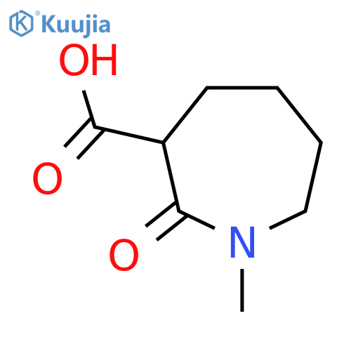 1-Methyl-2-oxoazepane-3-carboxylic acid structure