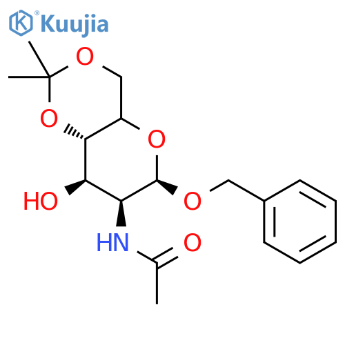Benzyl 2-Acetamido-2-deoxy-4,6-O-isopropylidene-b-D-glucopyranoside structure
