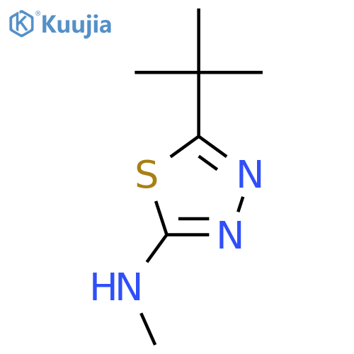 5-tert-Butyl-2-methylamino-1,3,4-thiadiazole structure