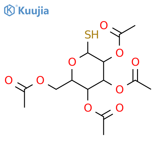 2,3,4,6-Tetra-O-acetyl-1-thio-β-D-galactopyranose structure