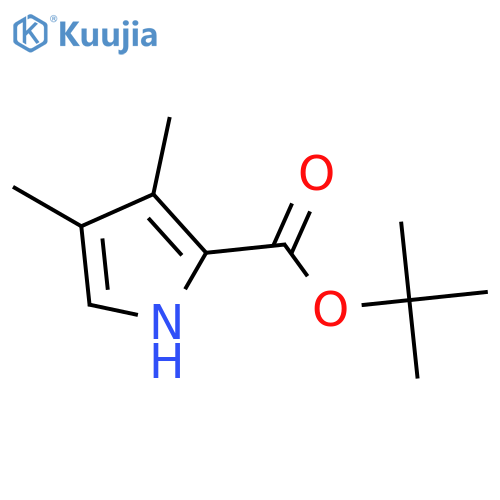 3,4-dimethyl-1H-Pyrrole-2-carboxylic acid 1,1-dimethylethyl ester structure