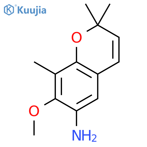 2H-1-Benzopyran-6-amine,7-methoxy-2,2,8-trimethyl- structure