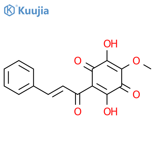 2',5'-dihydroxy-4'-methoxy-3',6'-dioxochalcone structure