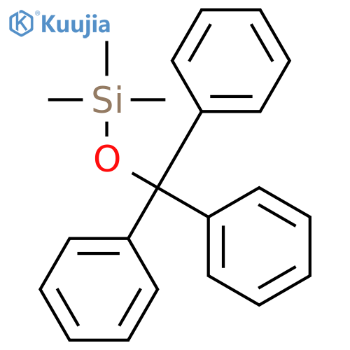 Silane, trimethyl(triphenylmethoxy)- structure