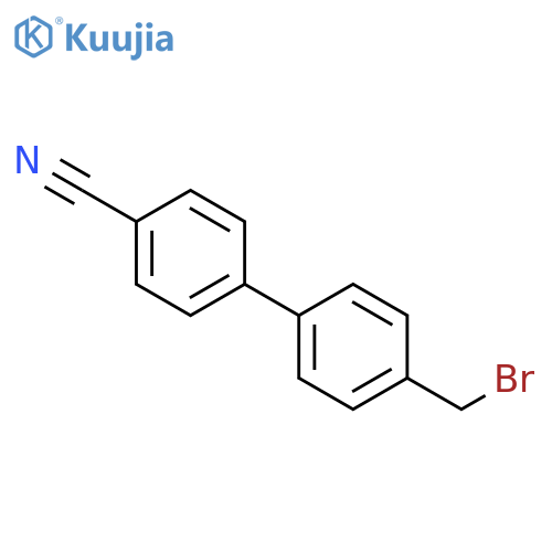 4-(4-Bromomethylphenyl)benzonitrile structure