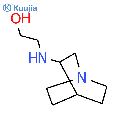 2-({1-azabicyclo2.2.2octan-3-yl}amino)ethan-1-ol structure