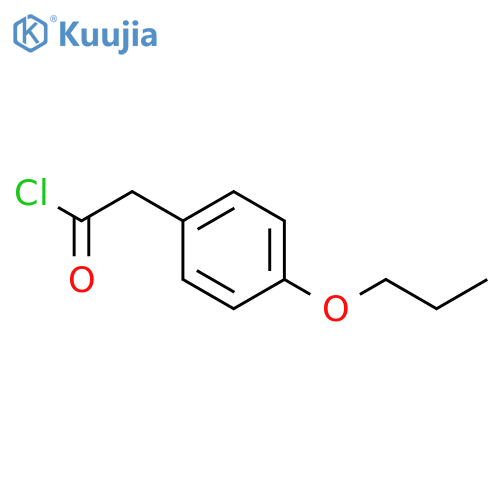 BENZENEACETYL CHLORIDE, 4-PROPOXY- structure