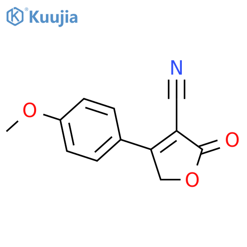 4-(4-Methoxyphenyl)-2-oxo-2,5-dihydro-3-furancarbonitrile structure