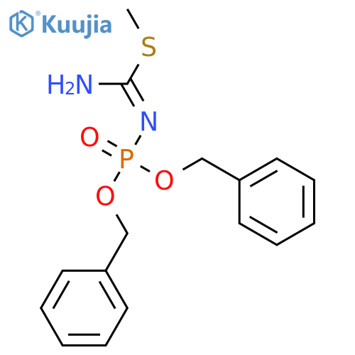 ({(Benzyloxy)({(methylsulfanyl)methanimidoyl-amino})phosphoryloxy}methyl)benzene structure