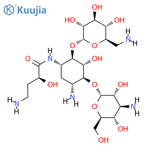 3-(L-4-amino-2-hydroxy-butyryl)kanamycin A (Amikacin Impurity A) structure