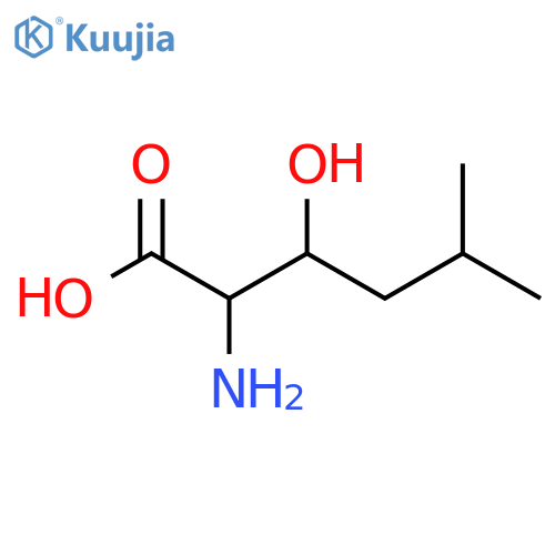 2-amino-3-hydroxy-5-methylhexanoic acid structure