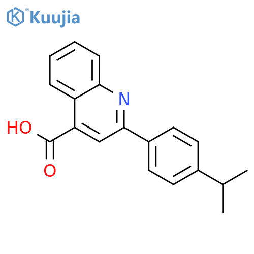 2-(4-Isopropylphenyl)quinoline-4-carboxylic acid structure