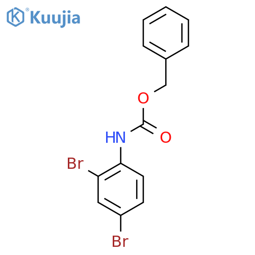 benzyl N-(2,4-dibromophenyl)carbamate structure
